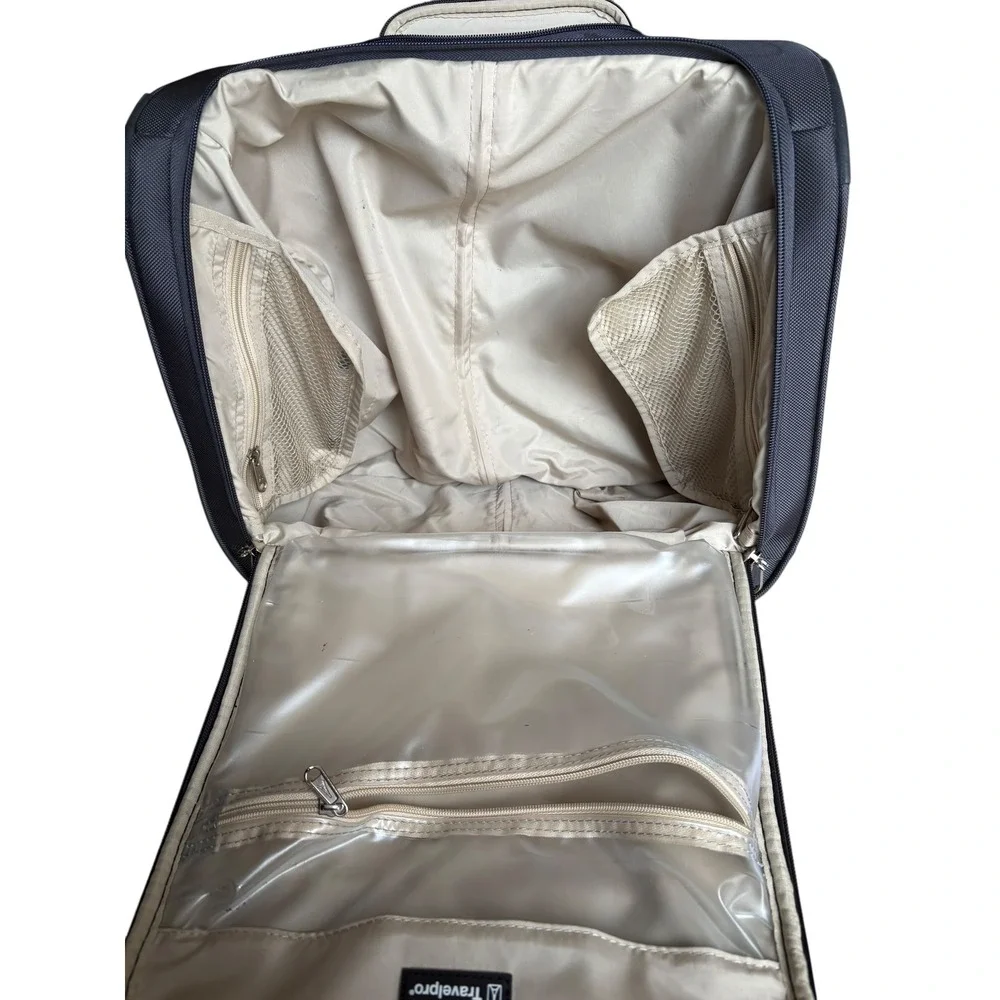 Travelpro Rolling‎ Underseat Carry On Bag Gray Luggage Telescoping Handle